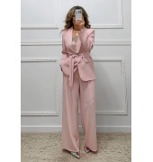 Κοστούμι παντελόνα-σακάκι ροζ