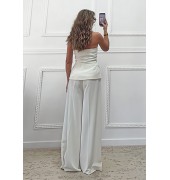 Κοστούμι τριών τεμαχίων με strapless γιλέκο