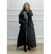 Φούστα puffer μαύρη Φούστα puffer μαύρη