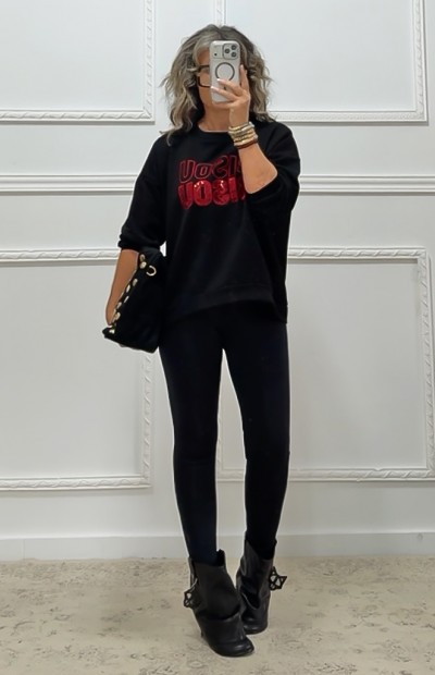 Φούτερ BISOU BLACK