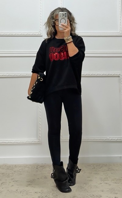 Φούτερ BISOU BLACK