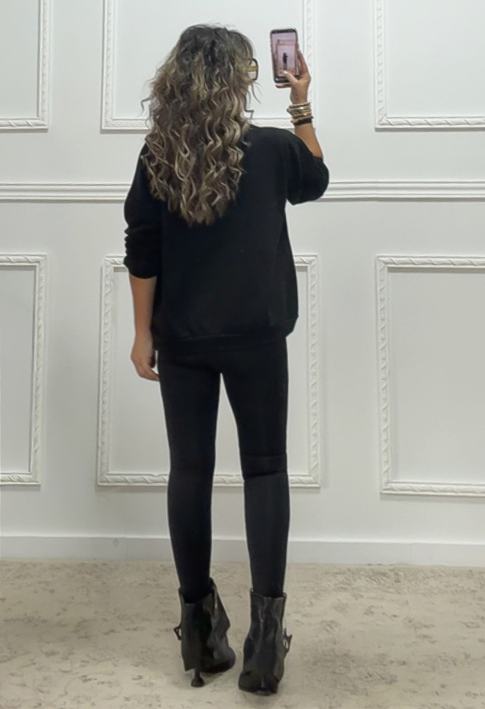 Φούτερ BISOU BLACK Φούτερ BISOU BLACK