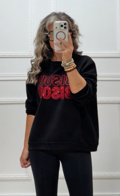 Φούτερ BISOU BLACK Φούτερ BISOU BLACK