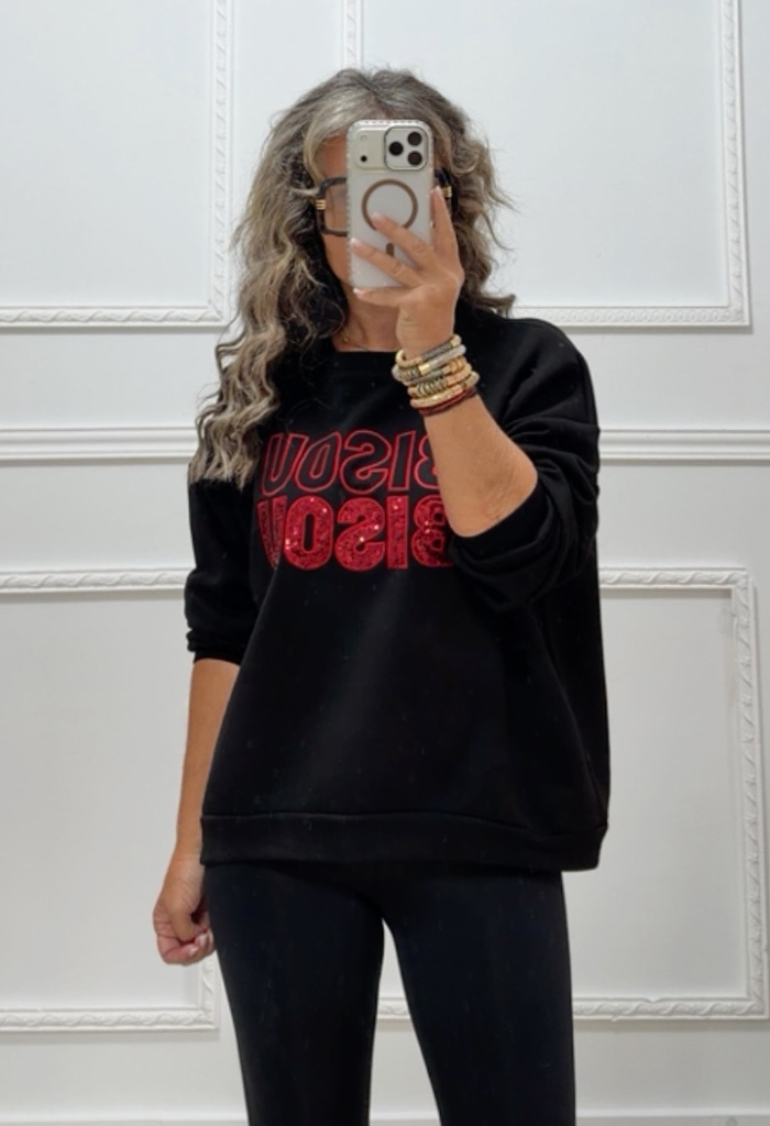 Φούτερ BISOU BLACK Φούτερ BISOU BLACK
