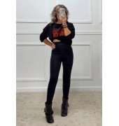 Φούτερ BISOU BLACK Φούτερ BISOU BLACK