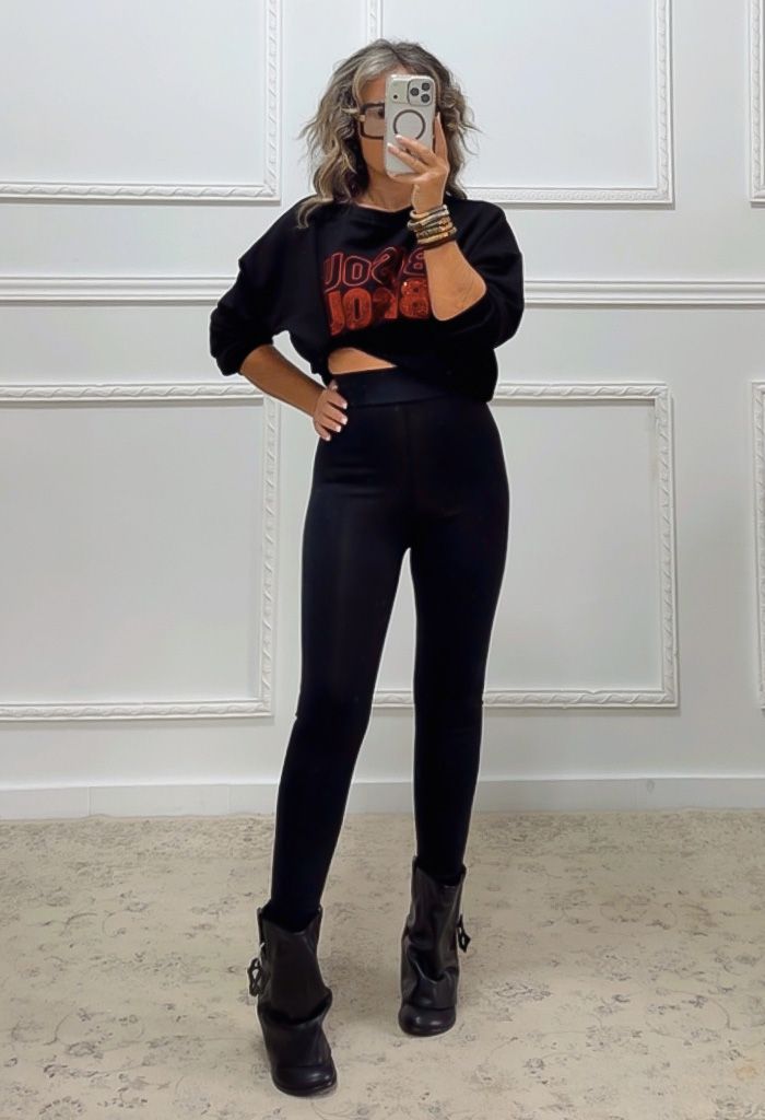Φούτερ BISOU BLACK Φούτερ BISOU BLACK