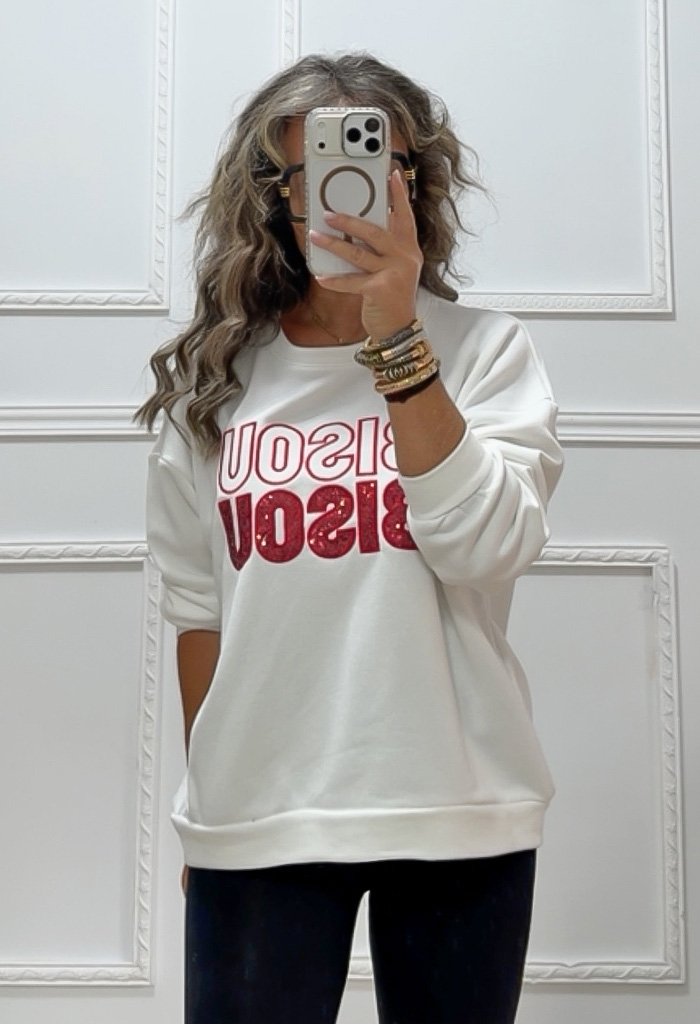 Φούτερ BISOU ECRU Φούτερ BISOU ECRU