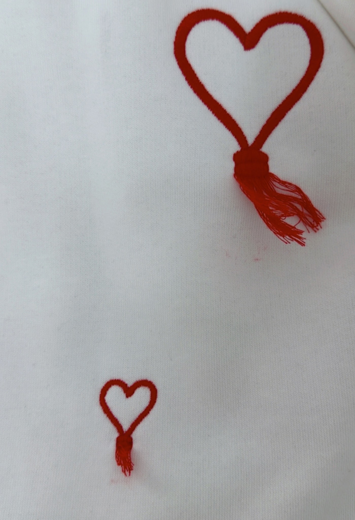 Φούτερ HEARTS ECRU Φούτερ HEARTS ECRU