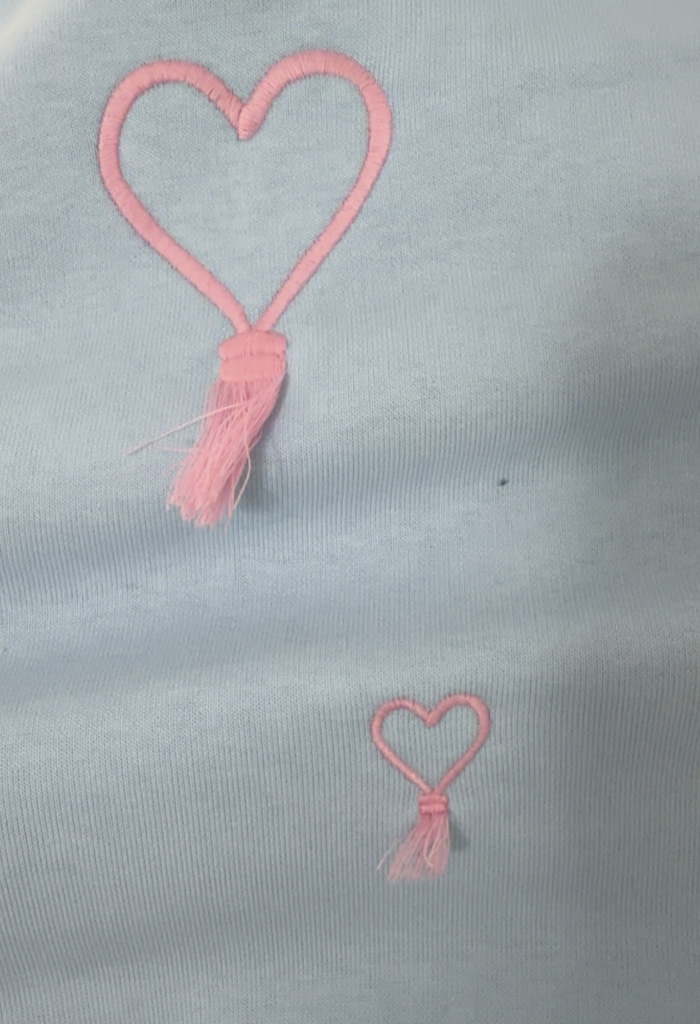 Φούτερ HEARTS BABY BLUE Φούτερ HEARTS BABY BLUE