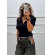 T-shirt μαύρο T-shirt μαύρο