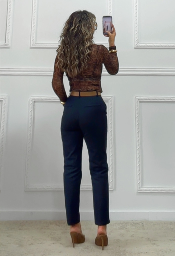 Ημιδιάφανη μπλούζα leopard print Ημιδιάφανη μπλούζα leopard print