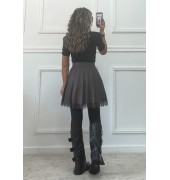 Πλισέ φούστα γκρι Πλισέ φούστα γκρι