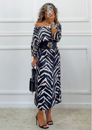 Φόρεμα zebra print 