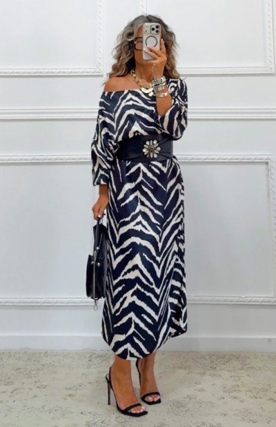 Φόρεμα zebra print 