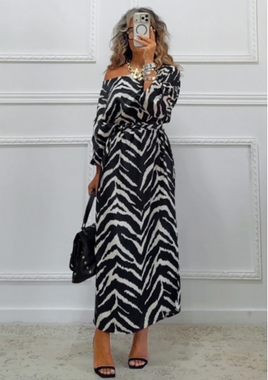 Φόρεμα zebra print 