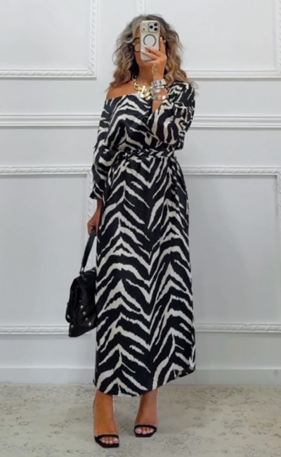 Φόρεμα zebra print Φόρεμα zebra print