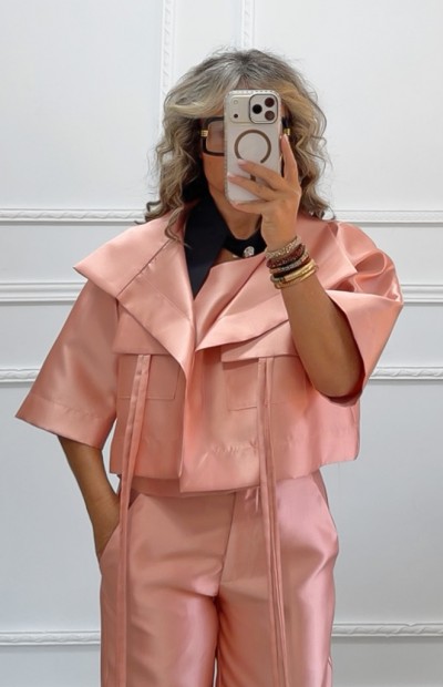 Μπολερό σακάκι dusty pink Μπολερό σακάκι dusty pink
