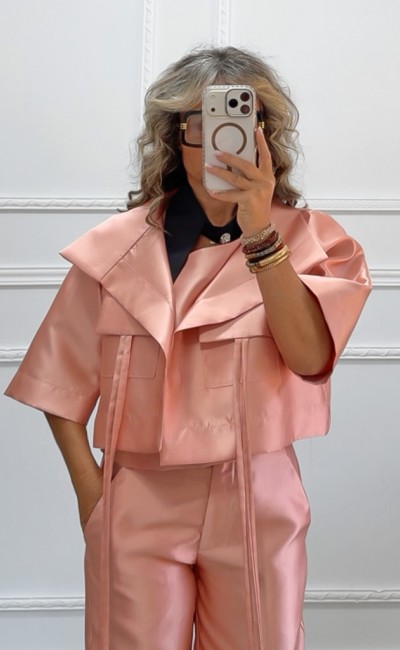 Μπολερό σακάκι dusty pink Μπολερό σακάκι dusty pink