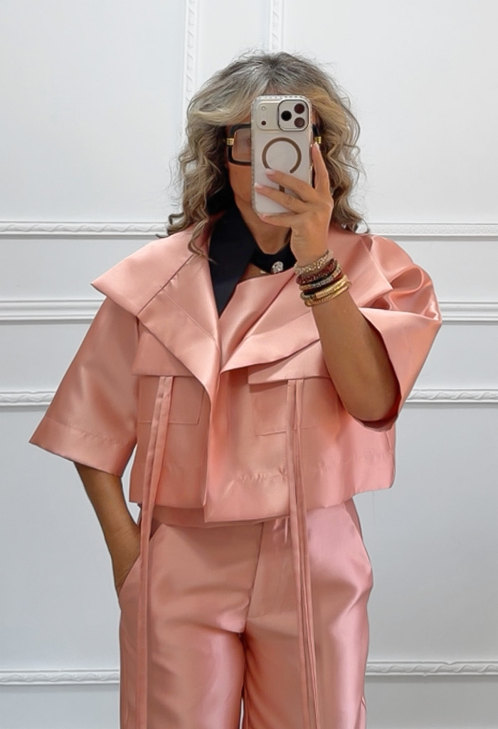 Μπολερό σακάκι dusty pink Μπολερό σακάκι dusty pink