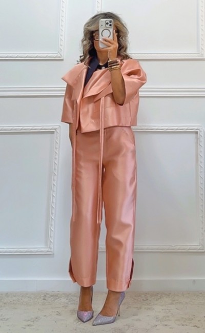 Tailored παντελόνι dusty pink Tailored παντελόνι dusty pink