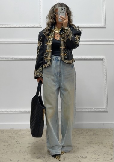 Oversized jacket napoleone