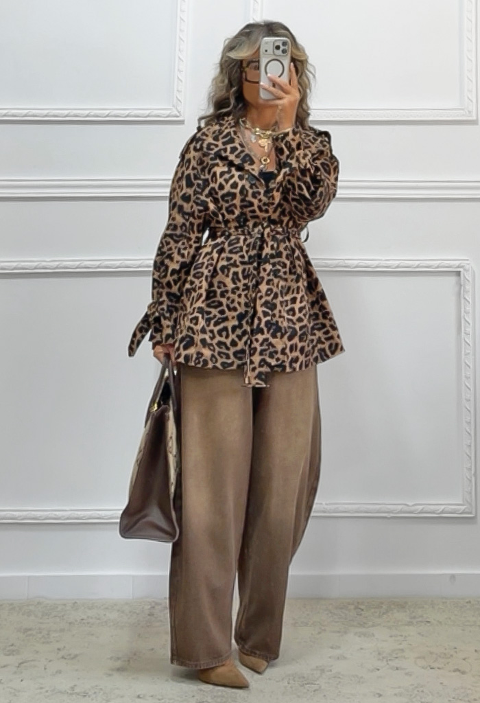 Καμπαρντίνα animalprint Καμπαρντίνα animalprint