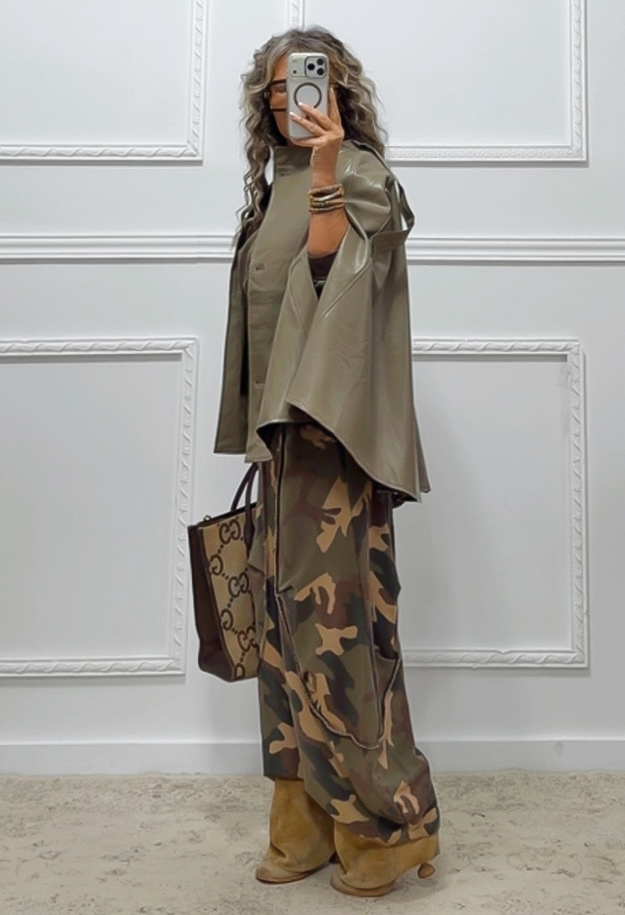 Eco leather κάπα-jacket Eco leather κάπα-jacket