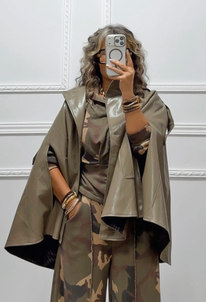 Eco leather κάπα-jacket Eco leather κάπα-jacket