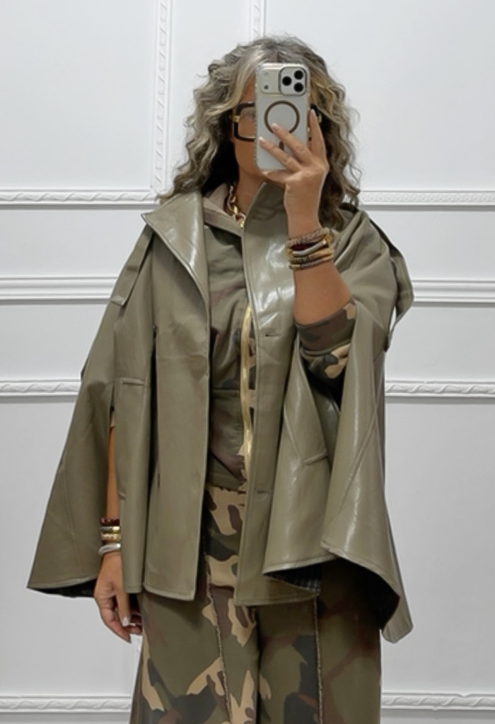 Eco leather κάπα-jacket Eco leather κάπα-jacket