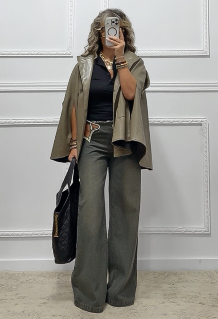 Eco leather κάπα-jacket Eco leather κάπα-jacket
