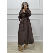 Oversized καμπαρντίνα καφέ Oversized καμπαρντίνα καφέ