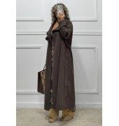 Oversized καμπαρντίνα καφέ Oversized καμπαρντίνα καφέ
