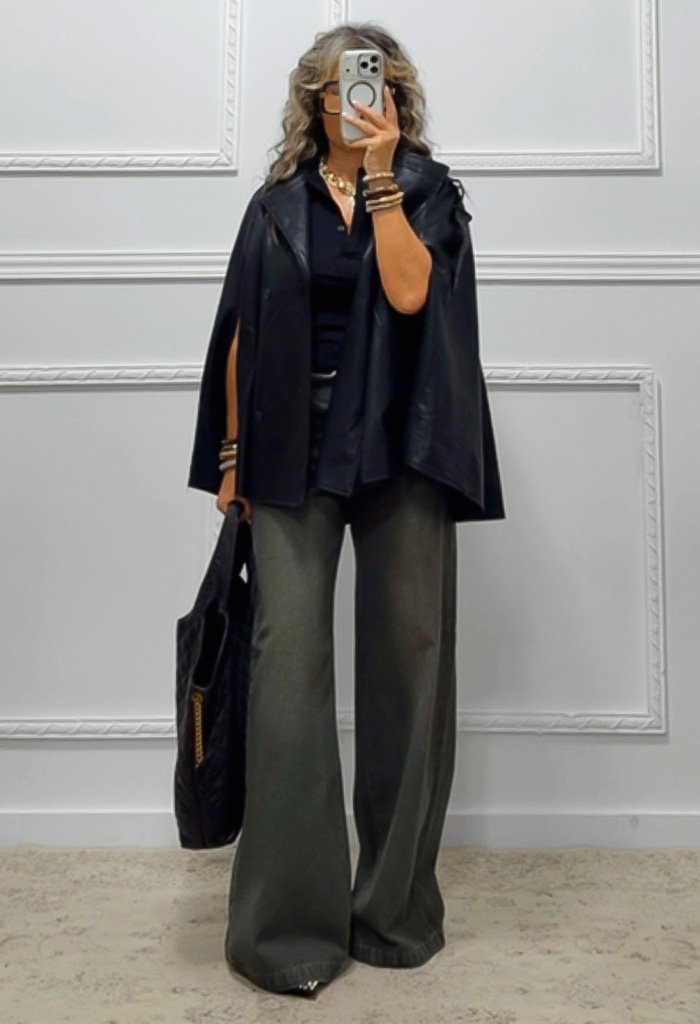 Eco leather κάπα-jacket Eco leather κάπα-jacket