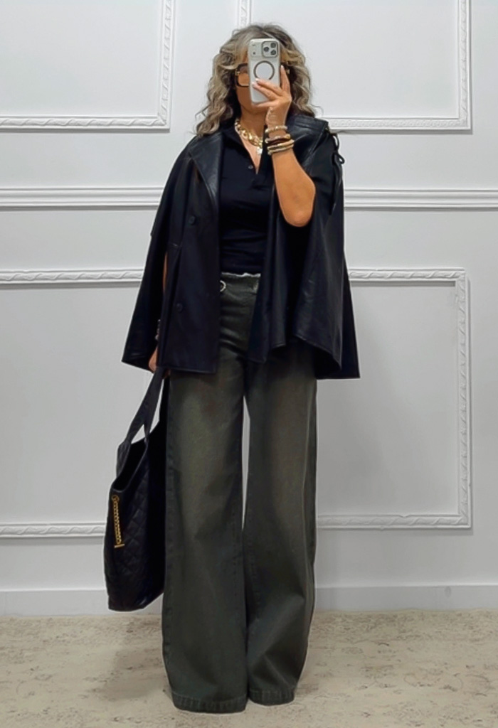 Eco leather κάπα-jacket Eco leather κάπα-jacket