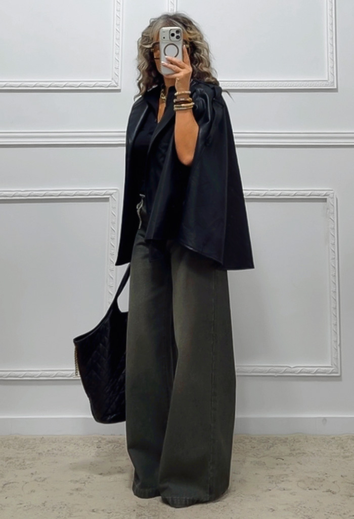 Eco leather κάπα-jacket Eco leather κάπα-jacket