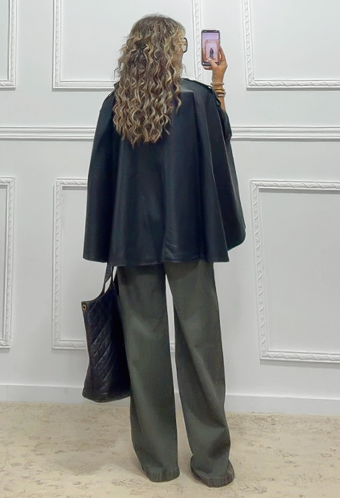 Eco leather κάπα-jacket Eco leather κάπα-jacket