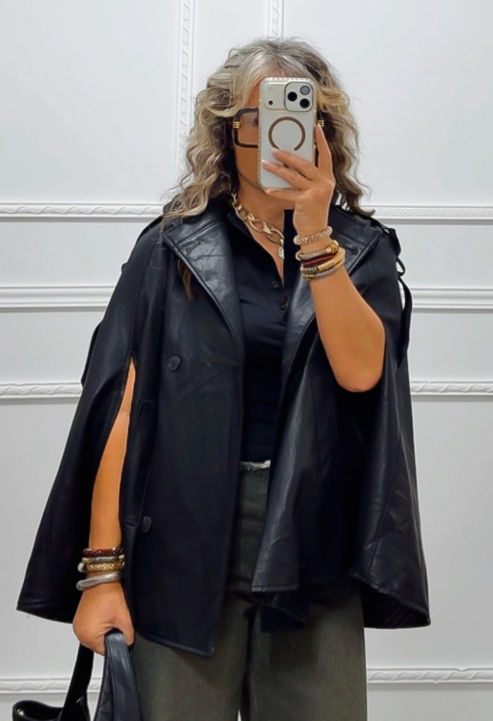 Eco leather κάπα-jacket Eco leather κάπα-jacket