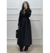 Oversized καμπαρντίνα μαύρη Oversized καμπαρντίνα μαύρη