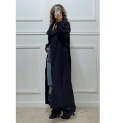 Oversized καμπαρντίνα μαύρη Oversized καμπαρντίνα μαύρη