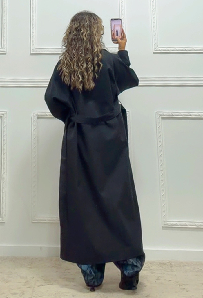 Oversized καμπαρντίνα μαύρη Oversized καμπαρντίνα μαύρη