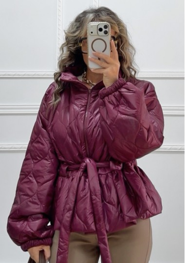 Καπιτονέ puffer μπορντό
