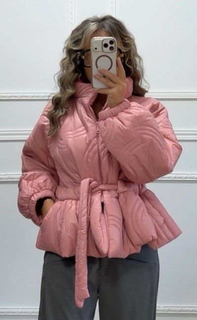 Καπιτονέ puffer ροζ Καπιτονέ puffer ροζ