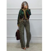 Cropped jacket με παγιέτες Cropped jacket με παγιέτες