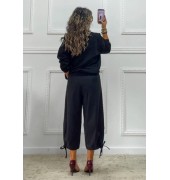 Cropped cargo παντελόνι μαύρο Cropped cargo παντελόνι μαύρο