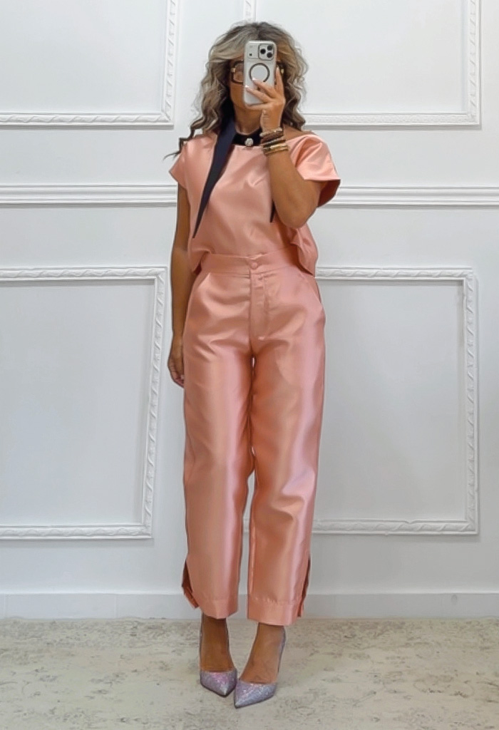 Tailored παντελόνι dusty pink Tailored παντελόνι dusty pink