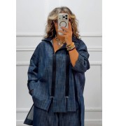 Denim σετ παντελόνι-jacket