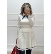 Σετ φούστα και μπλούζα άσπρο Σετ φούστα και μπλούζα άσπρο