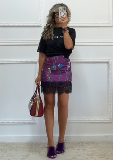 Mini φούστα VIOLET