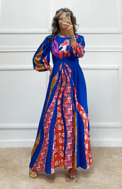 Maxi φόρεμα με print