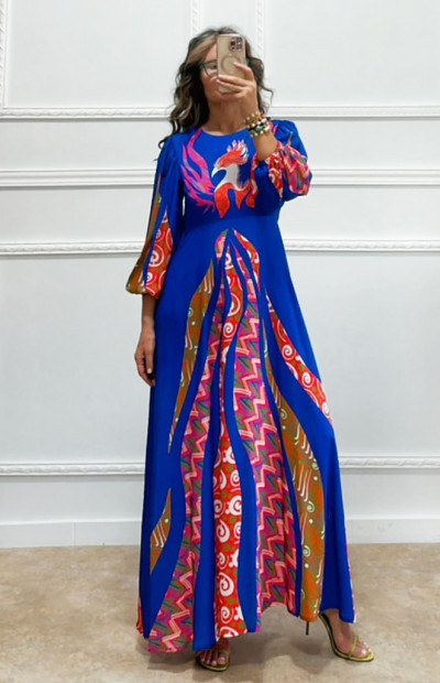 Maxi φόρεμα με print